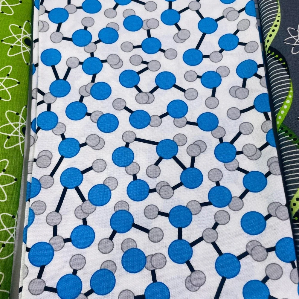 Robert Kaufman Quilt Kit Fabric Bundle 5.25 yds Science Chemistry Biology DNA